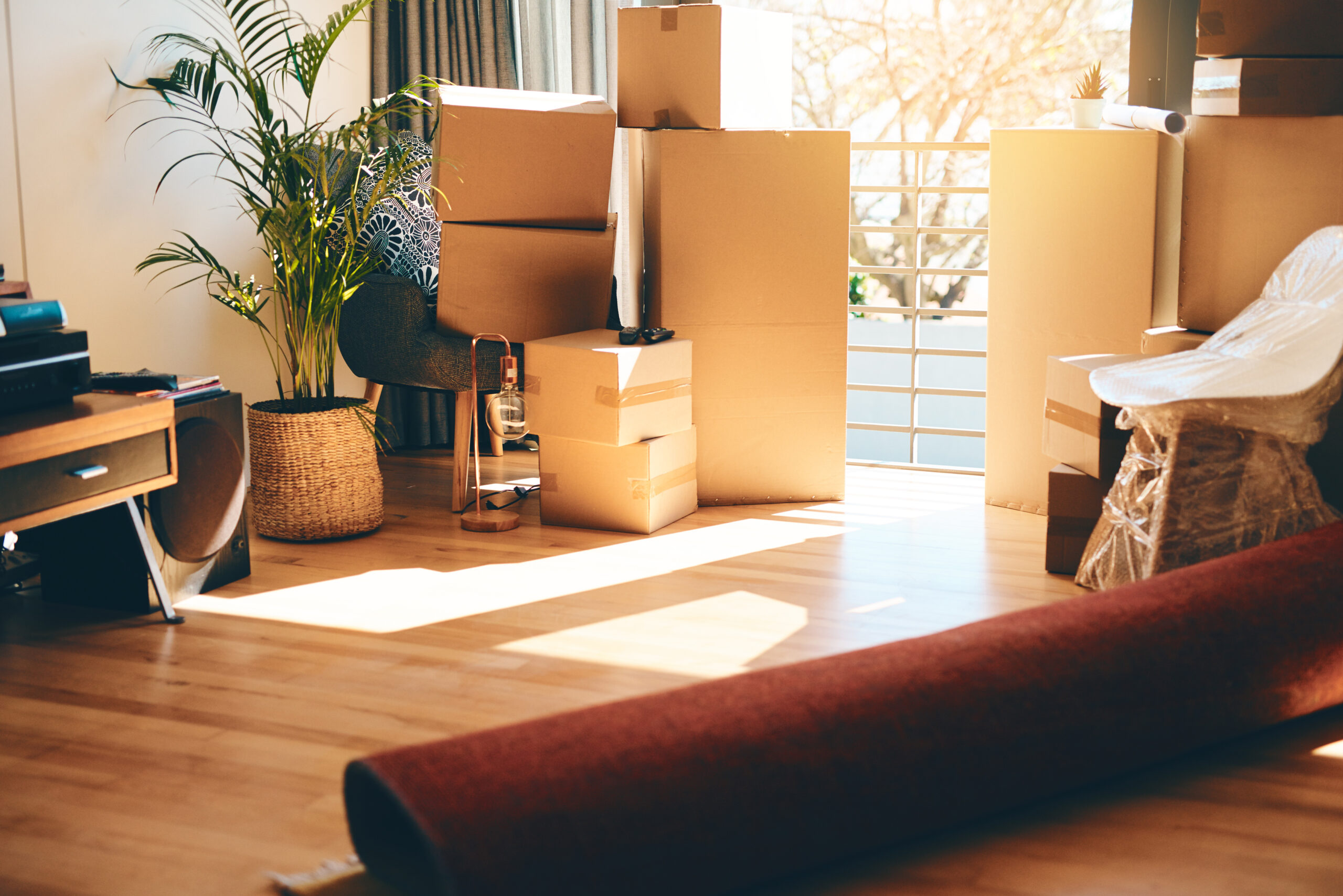New home, new start. Shot of an empty room in a house on moving